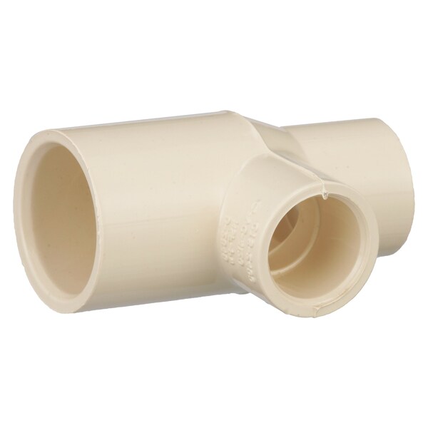 Charlotte Pipe And Foundry 3/4in. x 1/2in. x 1/2in. CPVC CTS Reducing Tee, S x S x S CTT341212 - main